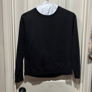 White + Warren black pullover